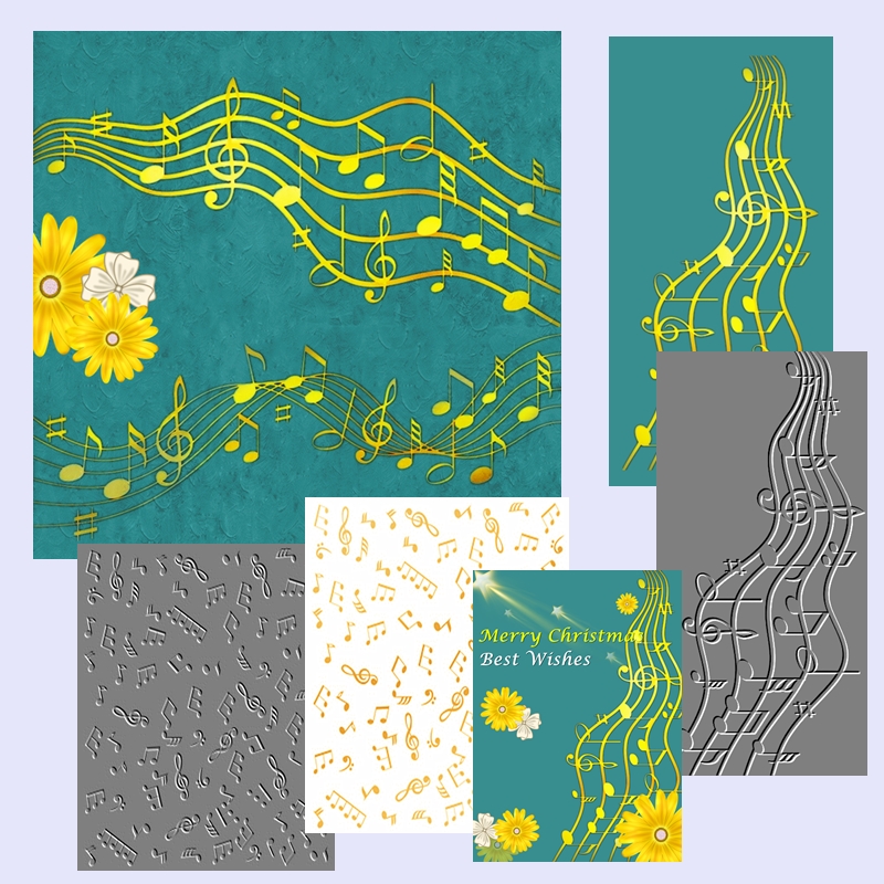 Hot Foil Plate Flowing Notes M - Blank Sheet Music Notebook review and price