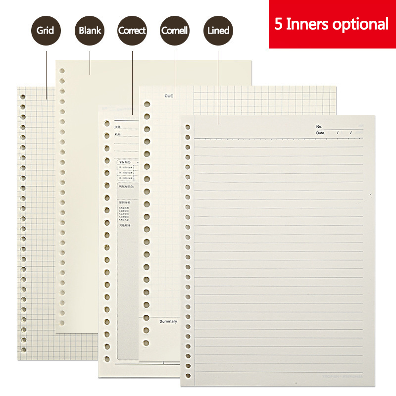 A5 B5 20Holes Loose-Leaf Noteb - A5 Spiral Dotted Grid Notebook review and price