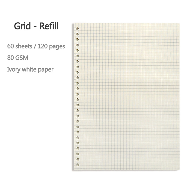 A5 B5 20Holes Loose-Leaf Noteb - A5 Spiral Dotted Grid Notebook review and price