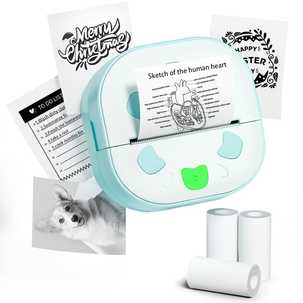 Mini Sticker Printer with 3 Pa - Mini Pocket Thermal Printer Paper Roll review and price