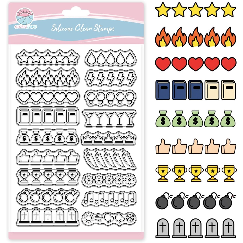 Star Ratings Clear Stamps for  - Blank Sheet Music Notebook review and price