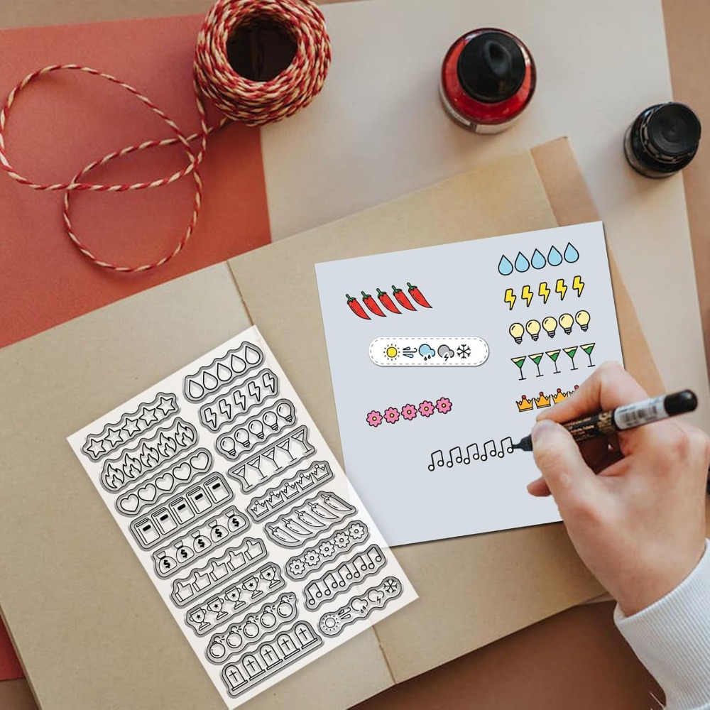 Star Ratings Clear Stamps for  - Blank Sheet Music Notebook review and price