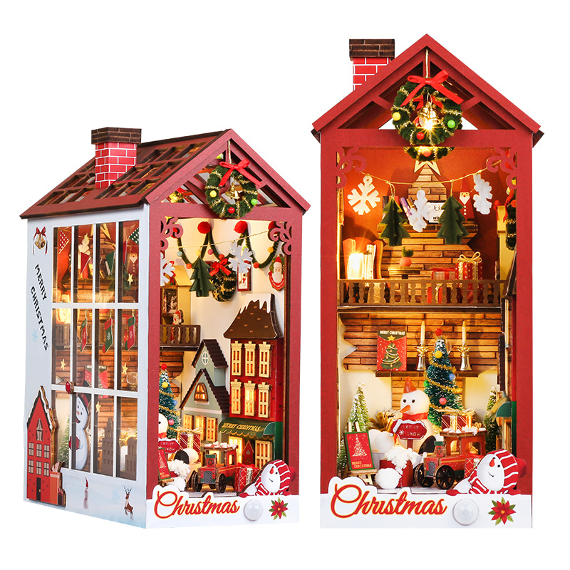DIY Wooden Magic Christams Boo - Diy Wooden Book Nook Kit Shelf Insert review and price