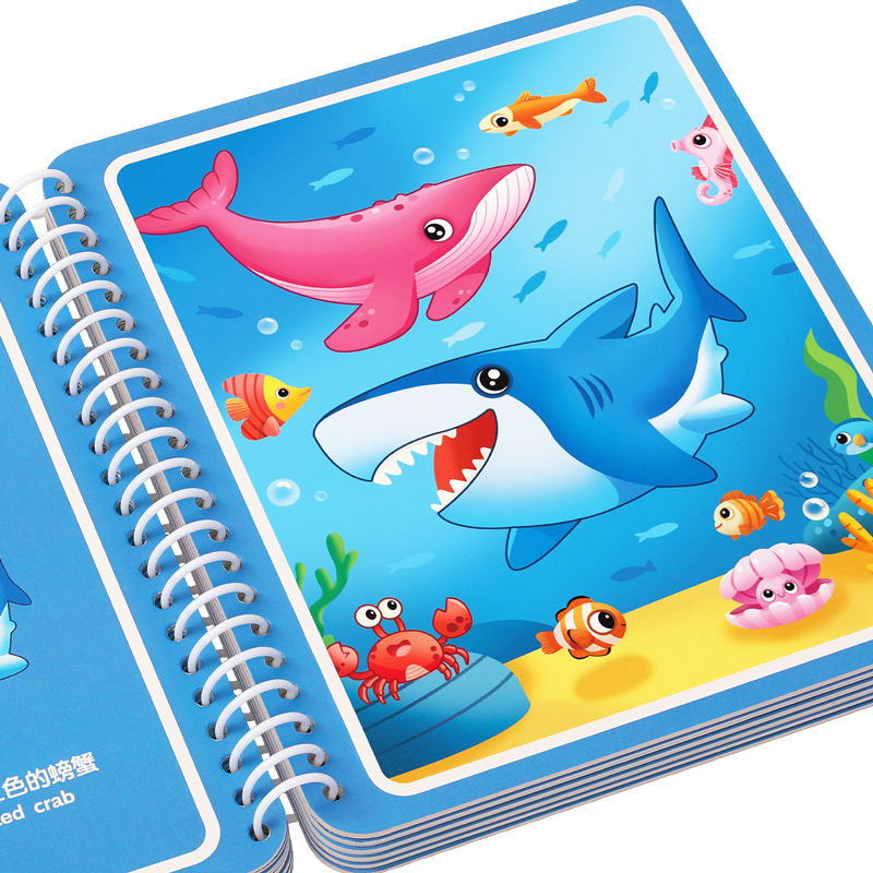 Magic Water Drawing Book for K - Reusable Water Magic Coloring Book review and price